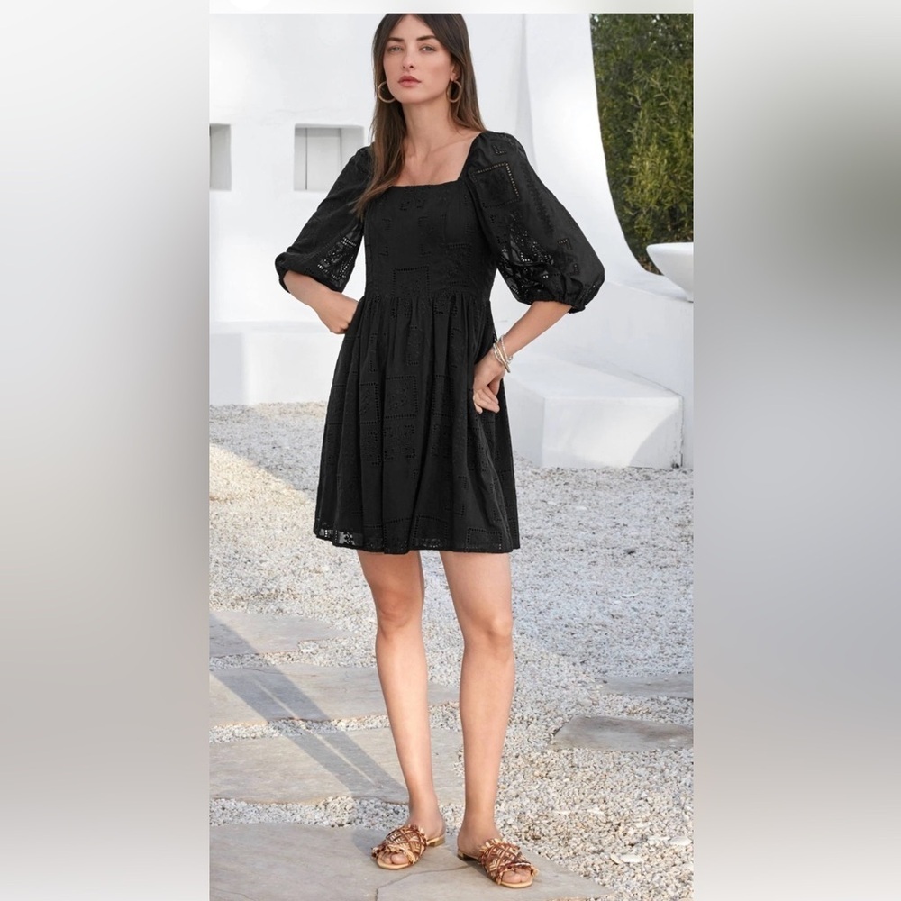 Johnny Was Ella Mini Dress in black size Small